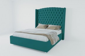 Кровать Берлин ЛЮКС с ПМ 900 (велюр бирюзовый) в Ревде - revda.ok-mebel.com | фото 3