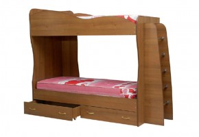 Кровать детская 2-х ярусная Юниор-1 (800*2000) ЛДСП в Ревде - revda.ok-mebel.com | фото
