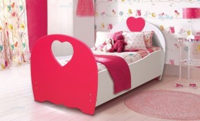 Кровать детская Сердце (800*1600) МДФ матовый в Ревде - revda.ok-mebel.com | фото