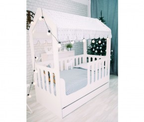 Кровать-домик с ящиком 800*1600 (Белый) в Ревде - revda.ok-mebel.com | фото 2