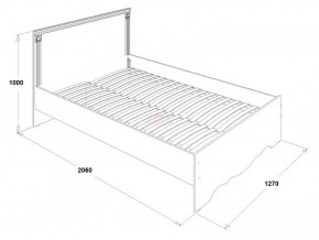 Кровать двойная Ольга 1Н + 2-а ящика (1200*2000) в Ревде - revda.ok-mebel.com | фото 2