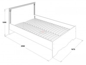 Кровать двойная Ольга 1Н + 2-а ящика (1600*2000) в Ревде - revda.ok-mebel.com | фото 2