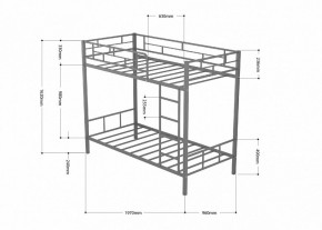 Кровать двухъярусная Ницца в Ревде - revda.ok-mebel.com | фото 4