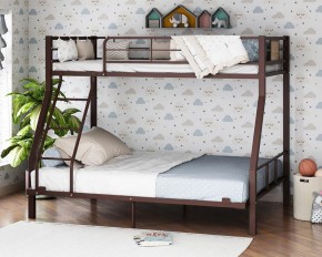 Кровать двухъярусная "Гранада-1 140" Коричневый в Ревде - revda.ok-mebel.com | фото