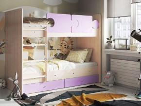 Кровать двухъярусная "Тетрис" (щиты) с бортиками + ящики в Ревде - revda.ok-mebel.com | фото 4