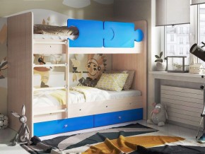 Кровать двухъярусная "Тетрис" (щиты) с бортиками + ящики в Ревде - revda.ok-mebel.com | фото 6