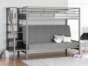 Кровать двухъярусная с диваном "Мадлен-3" (Серый/Серый) в Ревде - revda.ok-mebel.com | фото