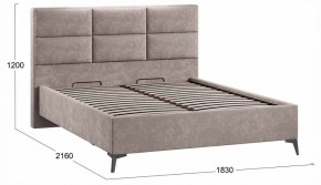 Кровать двуспальная Делана с ПМ Тип 1 в Ревде - revda.ok-mebel.com | фото 3