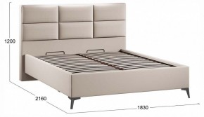 Кровать двуспальная Делана с ПМ Тип 1 в Ревде - revda.ok-mebel.com | фото 3