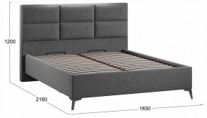 Кровать двуспальная Делана с ПМ Тип 1 в Ревде - revda.ok-mebel.com | фото 3