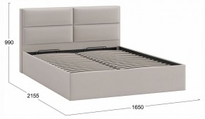 Кровать двуспальная Глосс с ПМ Тип 1 в Ревде - revda.ok-mebel.com | фото 4