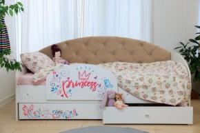 Кровать Эльза на щитах  + Бортик в Ревде - revda.ok-mebel.com | фото 2