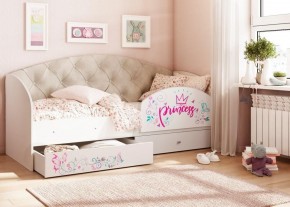 Кровать Эльза на щитах  + Бортик в Ревде - revda.ok-mebel.com | фото 4