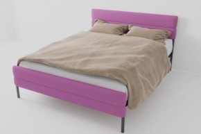 Кровать Горизонт Мини с ортопедическим основанием 800 (велюр розовый) в Ревде - revda.ok-mebel.com | фото