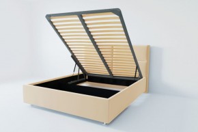 Кровать Корсика с ПМ 1800 (экокожа бежевая) в Ревде - revda.ok-mebel.com | фото