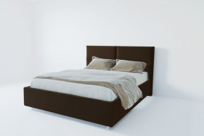 Кровать Корсика с ПМ 800 (экокожа коричневая) в Ревде - revda.ok-mebel.com | фото 2