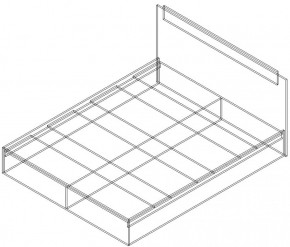 СОФИЯ Кровать КР1600 (венге/дуб белфорт) щиты в Ревде - revda.ok-mebel.com | фото 2