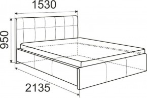 Кровать Изабелла с латами Newtone light beige 1400x2000 в Ревде - revda.ok-mebel.com | фото