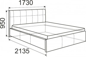 Кровать Лаура с латами Nice White 1600x2000 в Ревде - revda.ok-mebel.com | фото 3