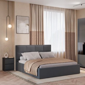 Кровать Линда КР-16 (Графит) 1600 в Ревде - revda.ok-mebel.com | фото 2