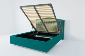 Кровать Нягань с ПМ 1400 (велюр бирюзовый) в Ревде - revda.ok-mebel.com | фото