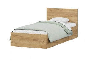 Кровать одинарная 0.9 МСП-1 + основание Лайт (Дуб золотой) в Ревде - revda.ok-mebel.com | фото