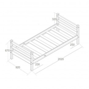 Кровать одноярусная Сонечка (800*1900) модульная в Ревде - revda.ok-mebel.com | фото 2