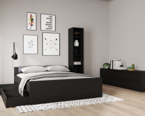 Кровать ОРИОН двухспальная с ортопедическим основанием 160х200, цвет Дуб Венге в Ревде - revda.ok-mebel.com | фото 3
