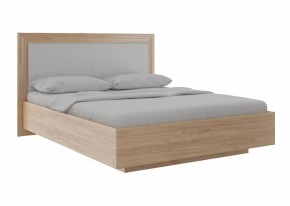 Кровать парящая 1.6 с ПМ и мягкой частью Глэдис М33 (Дуб Золотой) в Ревде - revda.ok-mebel.com | фото