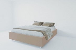Кровать Подиум с ПМ 1200 (велюр серый) в Ревде - revda.ok-mebel.com | фото 1