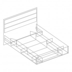 Кровать "Милана" с мягкой спинкой БЕЗ основания 1400х2000 в Ревде - revda.ok-mebel.com | фото 4