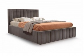 Кровать "Вена" 1400 СТАНДАРТ Вариант 3 Мора коричневый + бельевой ящик с кроватным основанием и подъемным механизмом в Ревде - revda.ok-mebel.com | фото