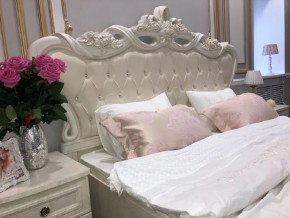 Кровать с мягким изголовьем Афина 1600 (крем корень) в Ревде - revda.ok-mebel.com | фото 3