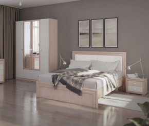 Кровать 1.6 Глэдис М31 с настилом и мягкой частью (ЯШС/Белый) в Ревде - revda.ok-mebel.com | фото 4