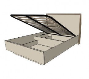 Кровать с основанием с ПМ и местом для хранения (1600) в Ревде - revda.ok-mebel.com | фото 2