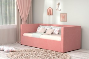 Кровать с ПМ (арт.030) (с/м 900*2000мм) (б/матр), ткань розовая в Ревде - revda.ok-mebel.com | фото