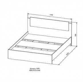 СОФИ СКР1600.1 Кровать 1600 в Ревде - revda.ok-mebel.com | фото 2