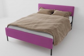 Кровать Стандарт Мини с ортопедическим основанием 800 (велюр розовый) в Ревде - revda.ok-mebel.com | фото