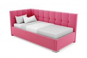 Кровать угловая Мия интерьерная +основание (120х200) в Ревде - revda.ok-mebel.com | фото 12