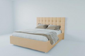 Кровать Венеция без основания 1600 (экокожа бежевая) в Ревде - revda.ok-mebel.com | фото