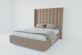 Кровать Венеция ЛЮКС без основания 800 (велюр серый) в Ревде - revda.ok-mebel.com | фото
