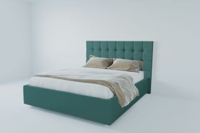Кровать Венеция с ПМ 1200 (велюр бирюзовый) в Ревде - revda.ok-mebel.com | фото 2