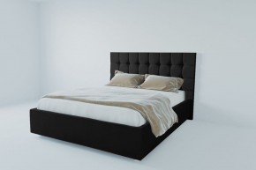 Кровать Венеция с ПМ 1600 (экокожа кольт ч) в Ревде - revda.ok-mebel.com | фото 2