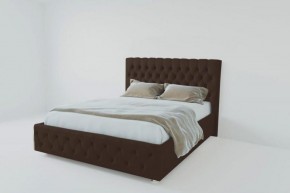 Кровать Версаль 1200 без основания (экокожа коричневый) в Ревде - revda.ok-mebel.com | фото