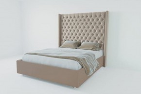 Кровать Версаль ЛЮКС без основания 2000 (велюр серый) в Ревде - revda.ok-mebel.com | фото