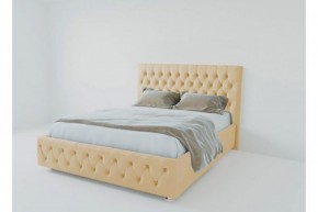 Кровать Версаль с ПМ 1800 (экокожа бежевая) в Ревде - revda.ok-mebel.com | фото