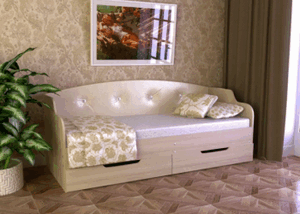 Диван-кровать Юниор тип 2 с ящиками в Ревде - revda.ok-mebel.com | фото 2