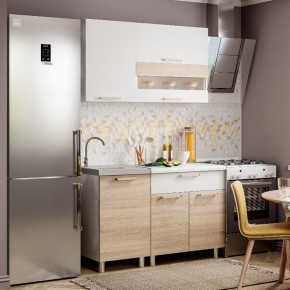 Кухня Айсбери 1.2 м (Белый/Дуб Сонома) в Ревде - revda.ok-mebel.com | фото