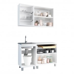 Кухня Айсбери 1.2 м (Белый/Дуб Сонома) в Ревде - revda.ok-mebel.com | фото 2