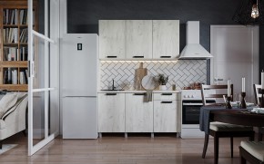 Кухонный гарнитур ДИОР 1500 (Белый/Дуб Крафт белый) в Ревде - revda.ok-mebel.com | фото